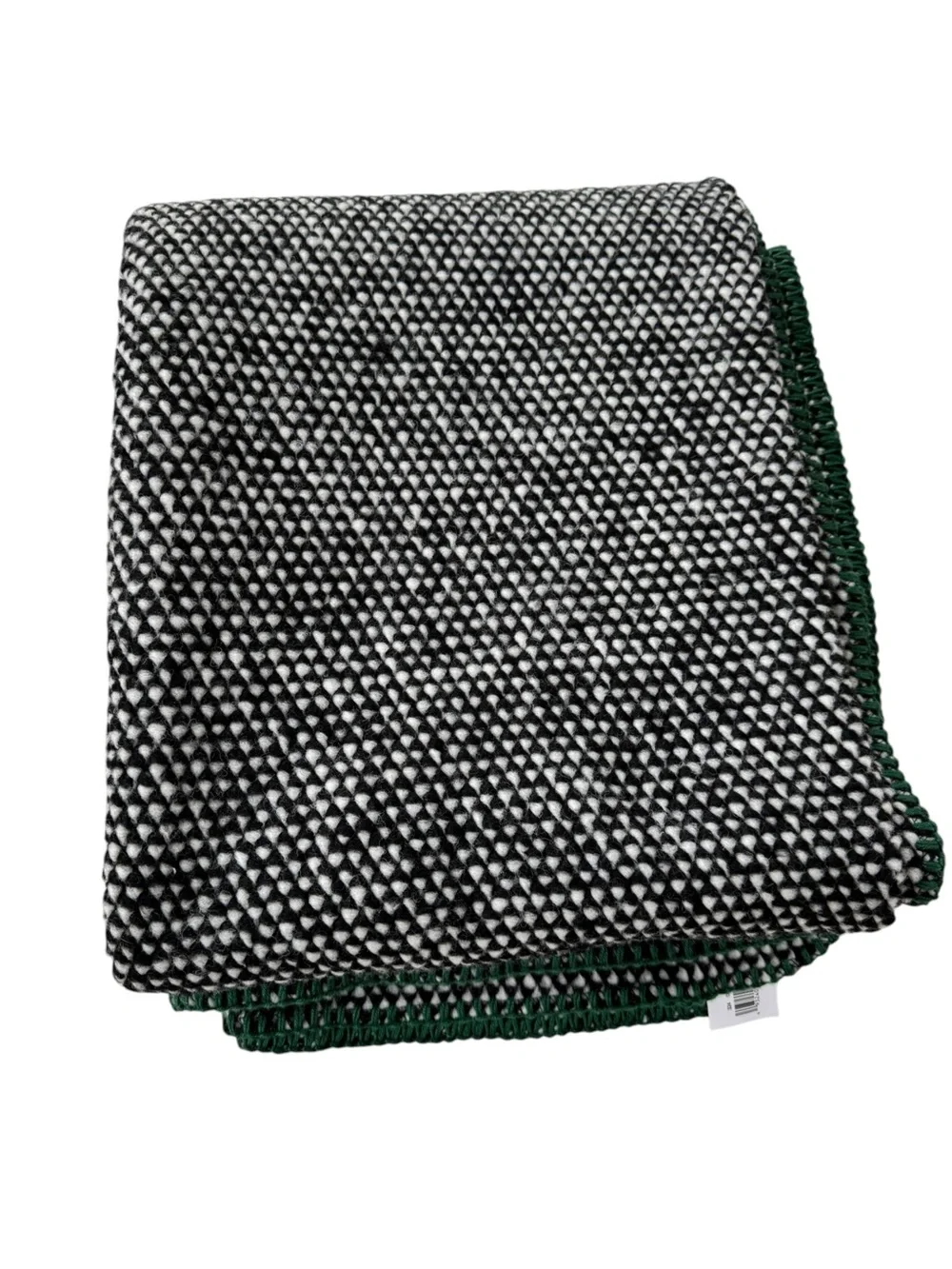 NEW Hearth & Hand with Magnolia Black Woven Stitched Edge Throw Blanket 50 x 60